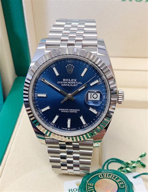 rolex datejust 41 126334 blue dial 18k white gold|Rolex Datejust 126334 retail price.